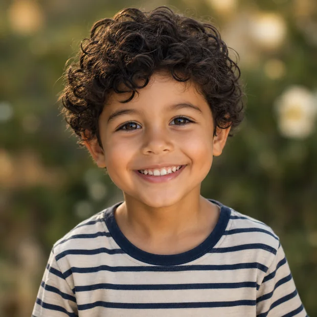 Uploaded child portrait
